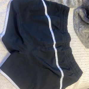 Black and white shorts